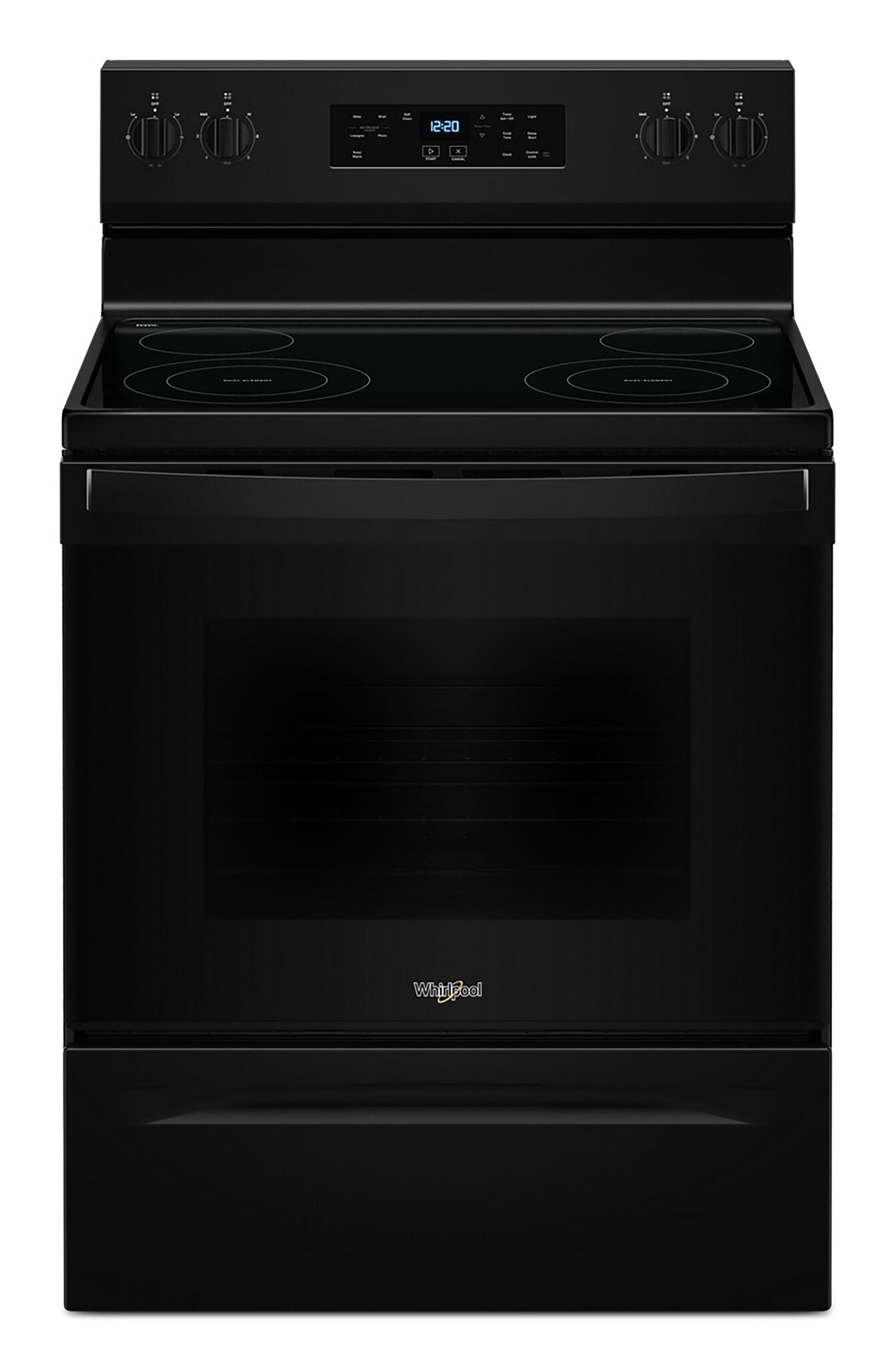 Whirlpool Black 30" Electric Range (5.30 Cu Ft) - YWFES3530RB