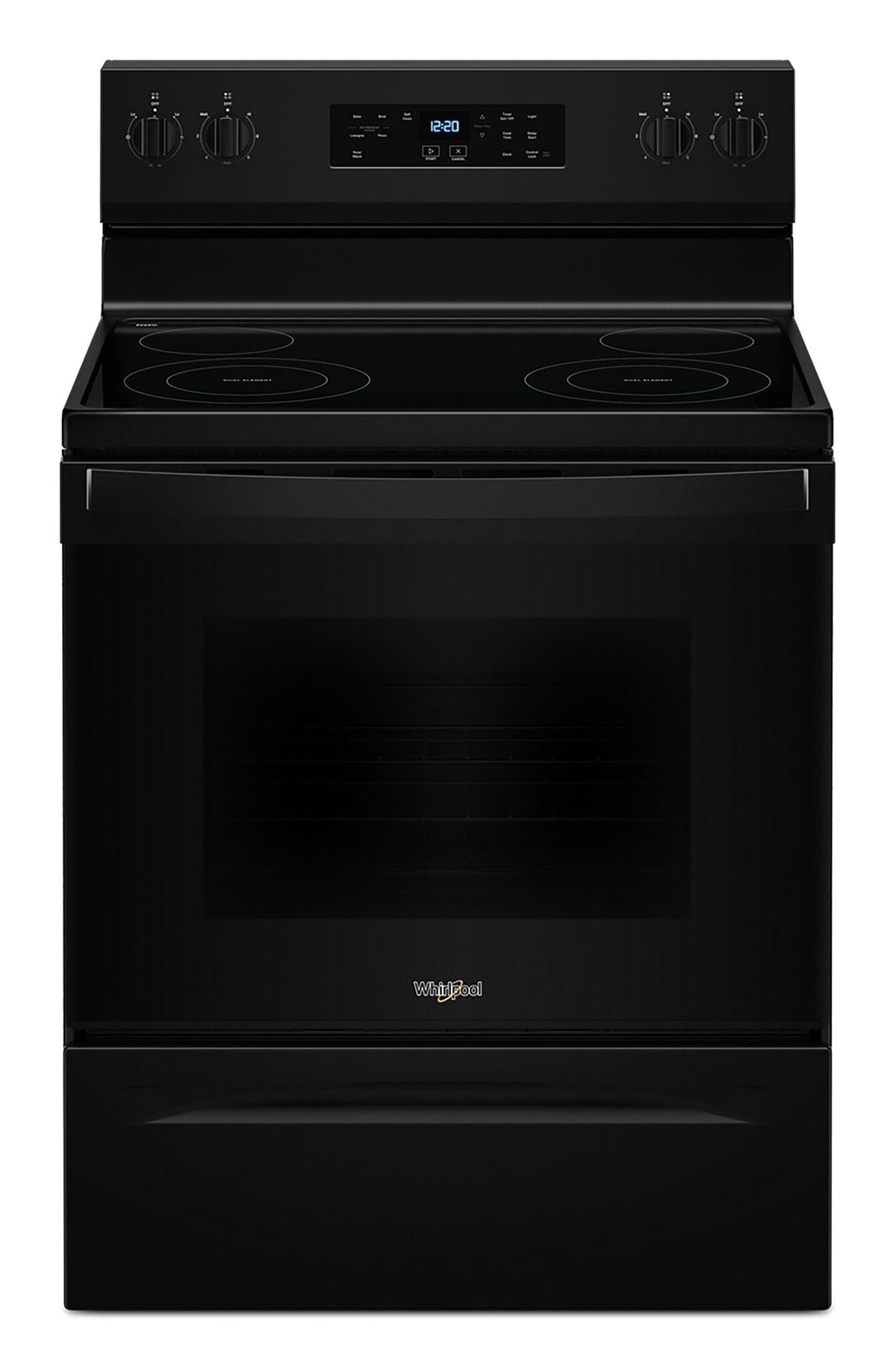 Whirlpool Black 30" Electric Range (5.30 Cu Ft) - YWFES3530RB