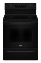 Whirlpool Black 30" Electric Range (5.30 Cu Ft) - YWFES3530RB