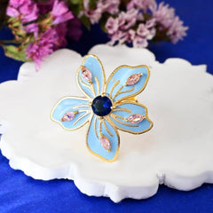 Flower Fantasy Azure Spring Blossom Ring