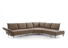 W.SCHILLIG Ecksofa bonnie 16660 Leder Z75/49 sand - Komfortmöbel24