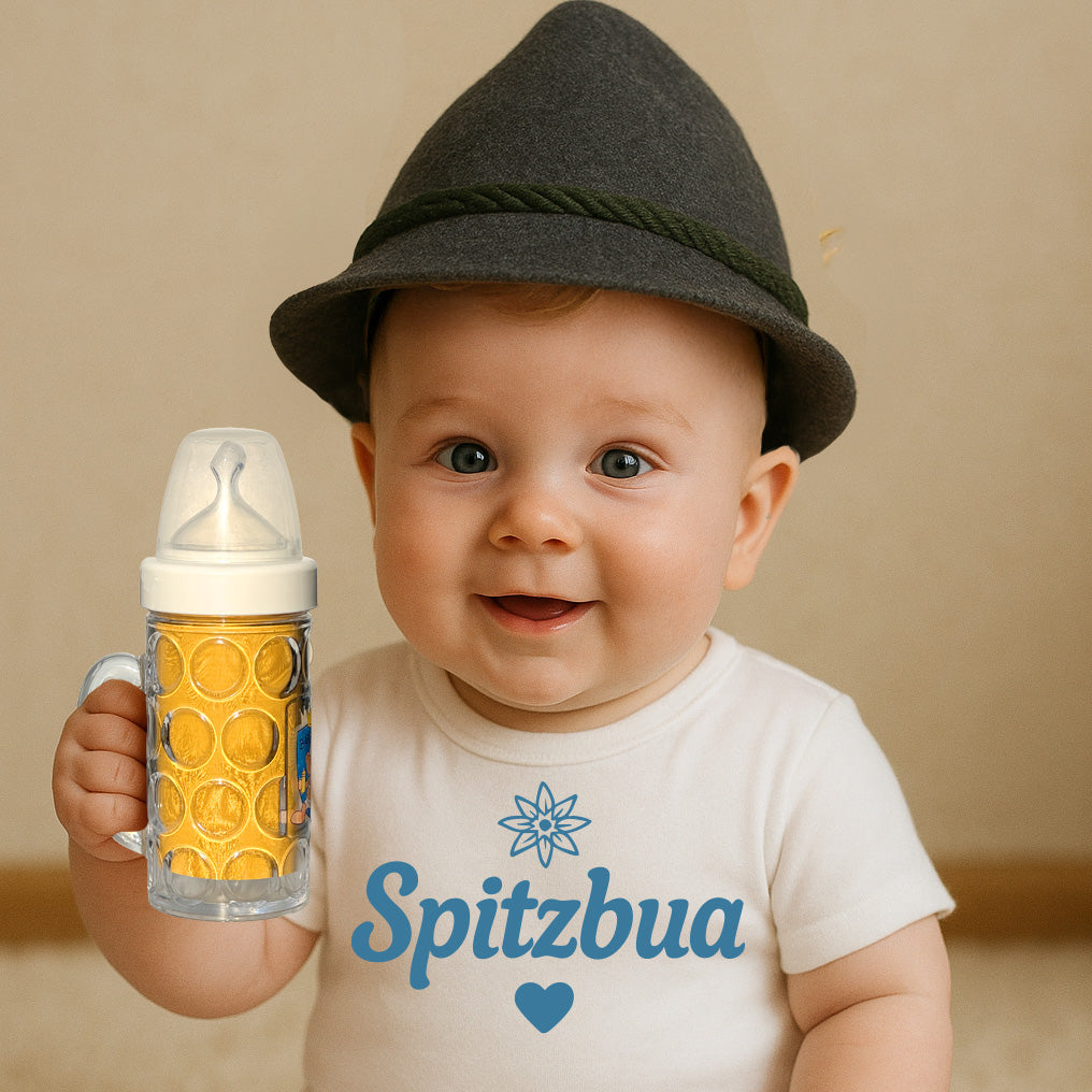 Nuckelkrug blau - das besondere Geschenk für den Nachwuchs