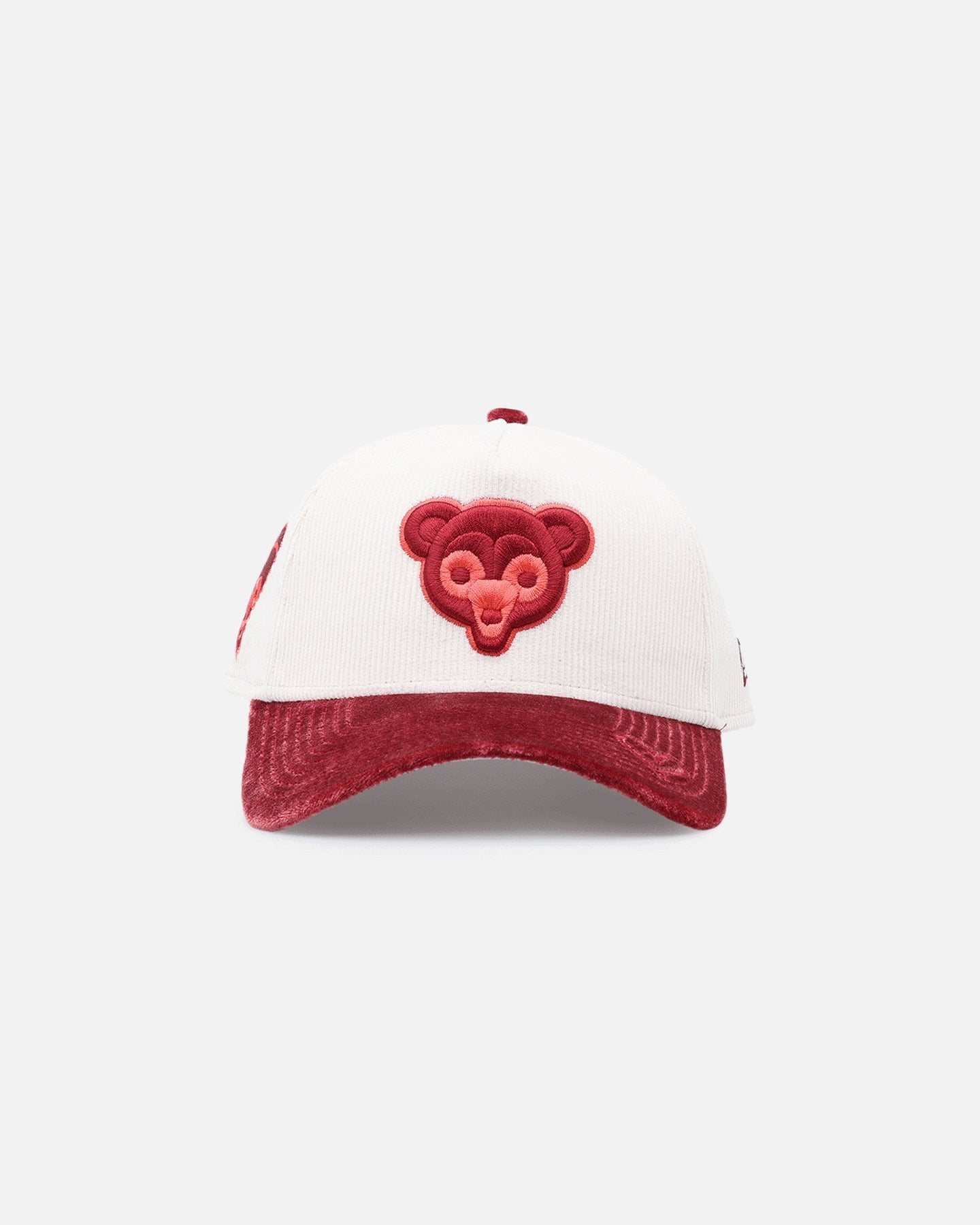 New Era Chicago Cubs 'Premium Corduroy Velvet' 9FORTY A-Frame Snapback Chrome White/Cardinal