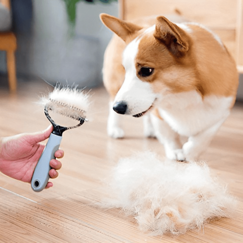 BROSSE POUR CHIEN ET CHAT DOUBLE FACE - MON TOUTOU