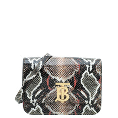 Burberry Python Print TB Flap Small Bag-Burberry-THE CLOSET