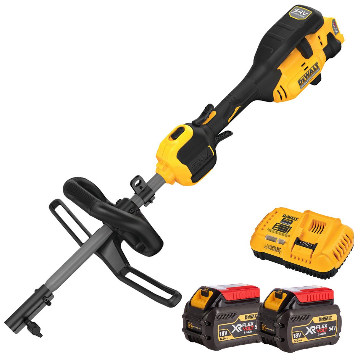 Dewalt DCMAS5713N-XJ 54V FlexVolt Brushless Split Boom with 2 x 6.0Ah Battery & Charger