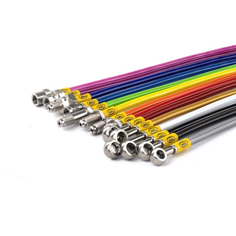 HEL Braided Brake Lines - Honda Accord CG8 1.8 VTEC 1999 - 2003 (Transparent Red) - torquegt