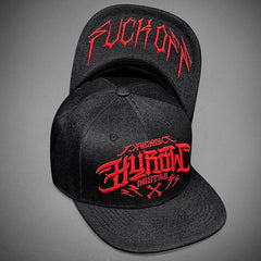 HYRAW Snapback Cap F++K Off Hostile Red - Inexorebel