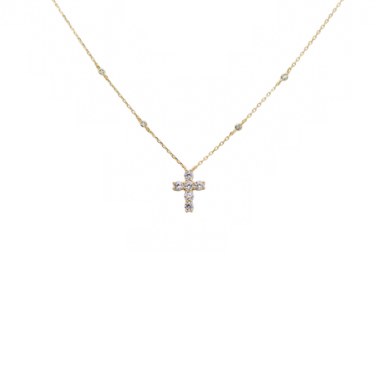 "CROSS RIVIERA MINI" NECKLACE