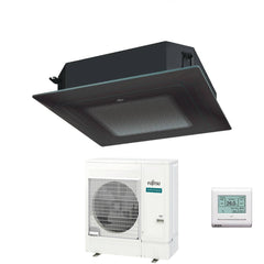 fujitsu condizionatore a cassetta fujitsu kr eco circular flow black 54000 btu auxg54krlb monofase r 32 wi fi optional con griglia e filocomando