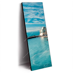 Led Wandbild Kuestenidylle Am Meer Schmal Produktvorschau Seitlich