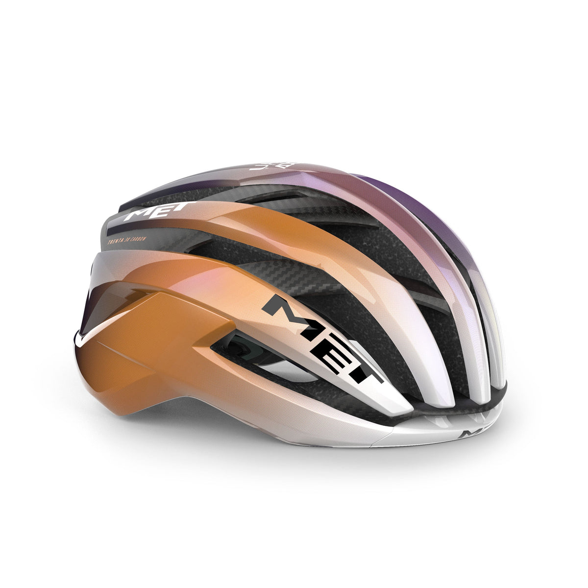 MET TRENTA 3K CARBON MIPS UAE TEAM ADQ 2026 Road Helmet Violet/Orange