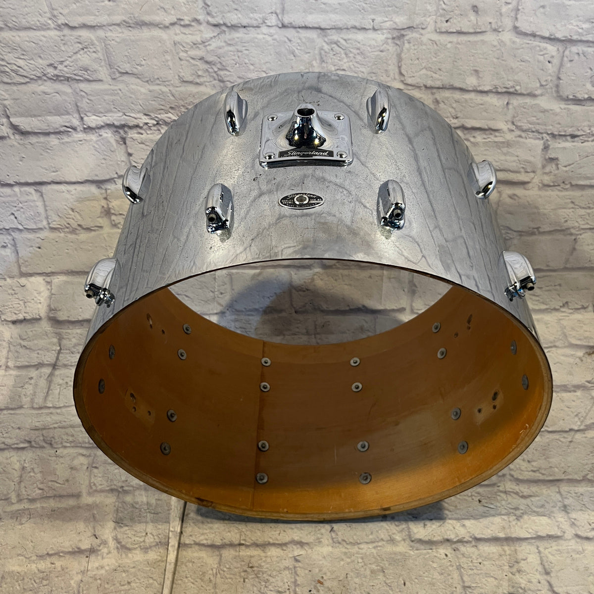 Slingerland 1970s 22 Kick Drum Shell Chrome Over Wood