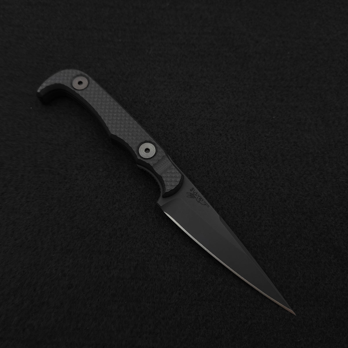Half Face Blades Slenderman, Black G10, Armor Black Cerakote 1