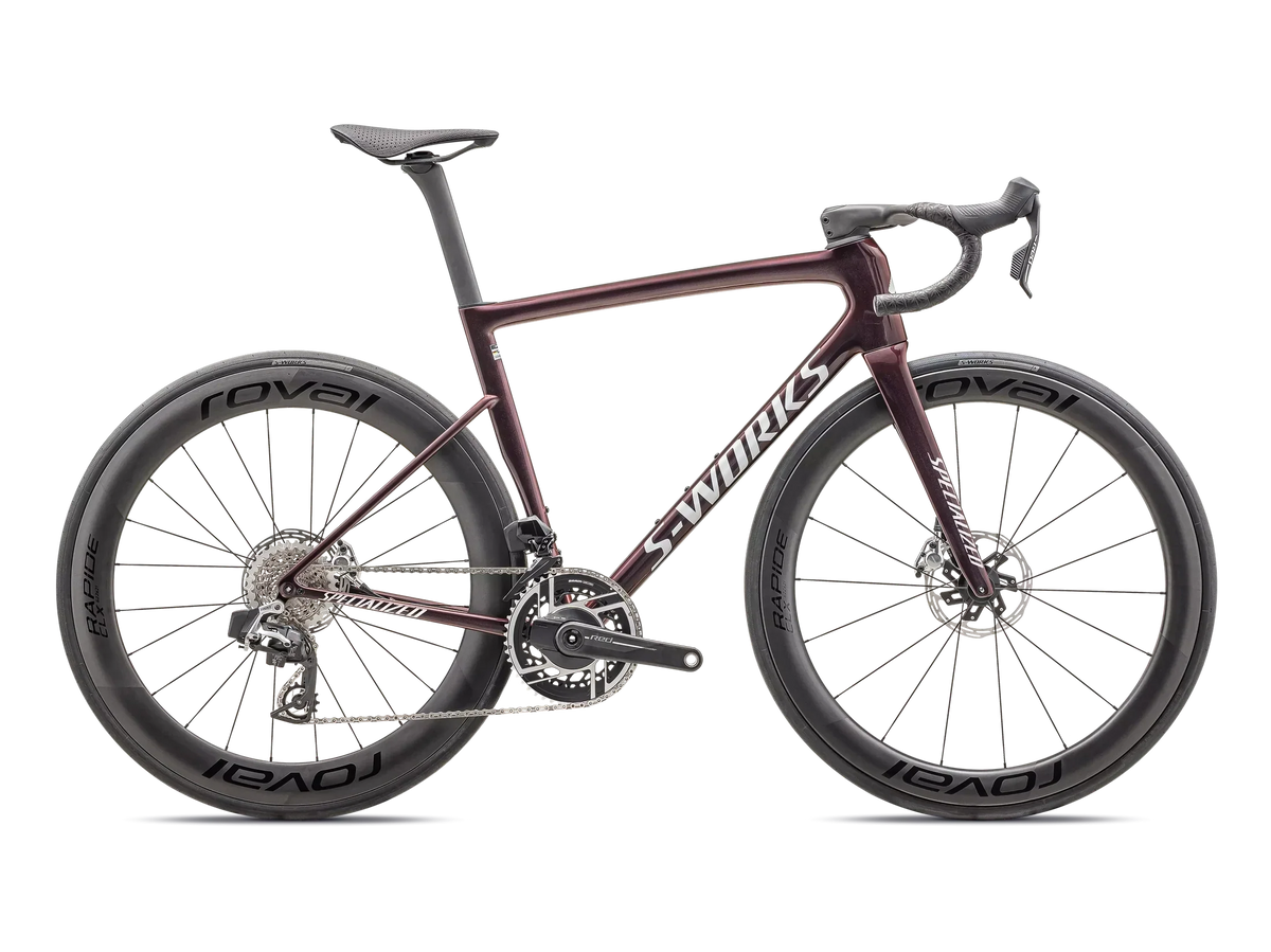 Specialized TARMAC SL8 SW ETAP Gloss Solidity / Red to Black Pearl / Metallic White Silver