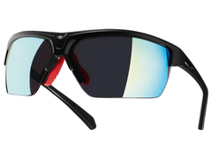 Bicycle sports glasses with interchangeable lenses and carrying bag
