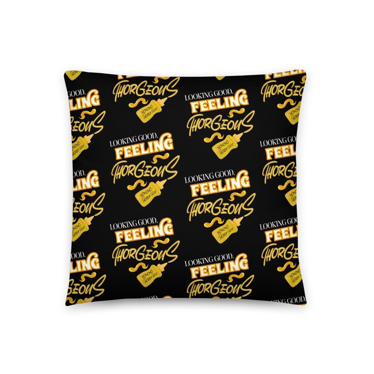 Thorgy Thor - Thorgeous Throw Pillow - dragqueenmerch