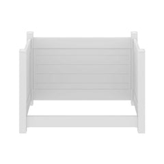 Barrette Outdoor Living White Vinyl 4x6 Privacy Trash Corral and Enclosure