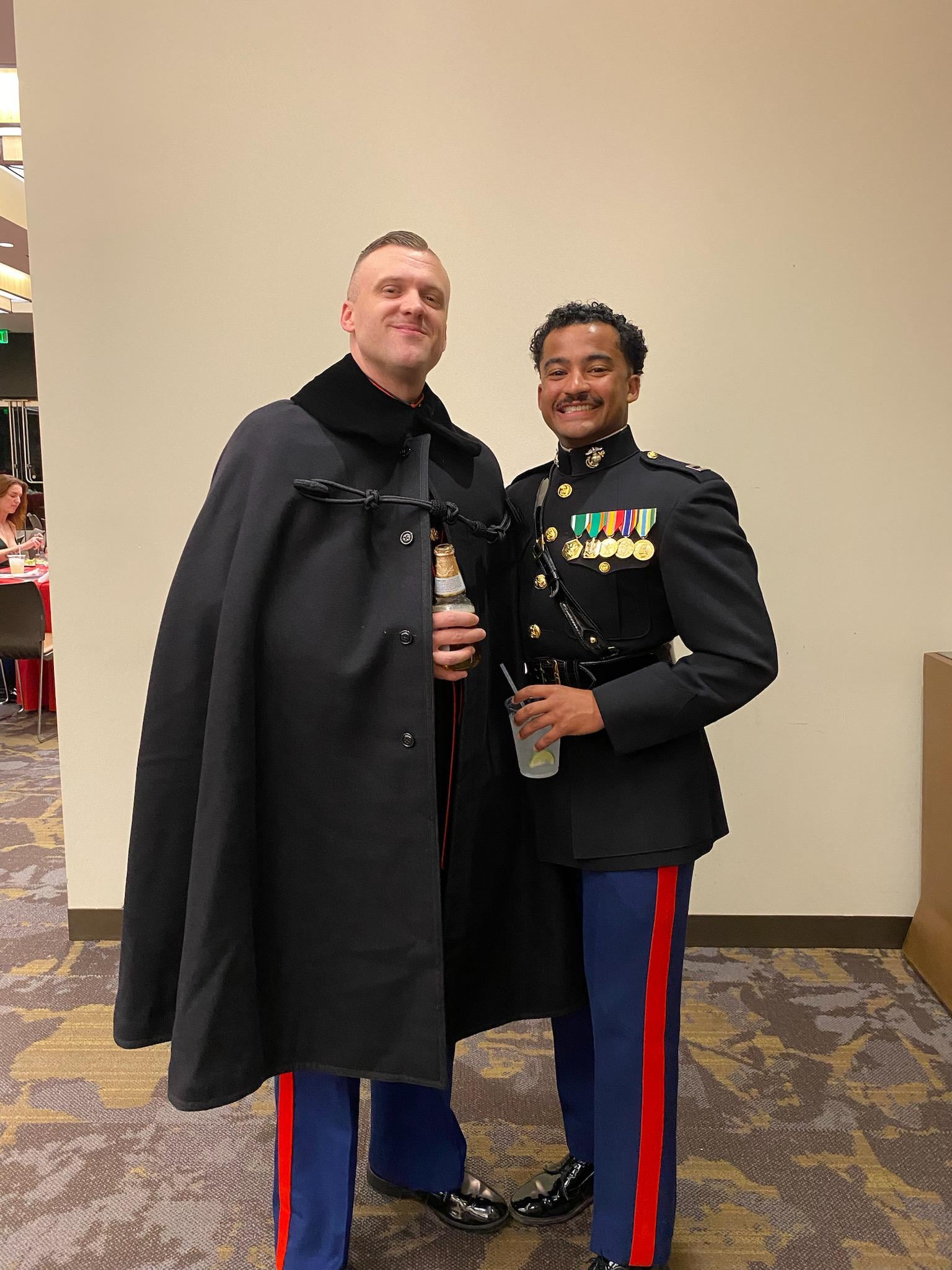 dress blue cape usmc Who here has these uniforms : r/USMC Size:14 (+10% upcharge) EOS-10 Off the Shoulder Floor 49 (can be hemmed –