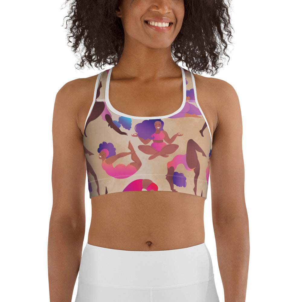 Yoga Poses Sports Bra